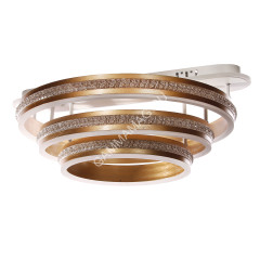 Люстра YH540/3 WT+GD LED 3000К-6500К (l=590,w=500, h=215) пульт S=25м2 VERNER LIGHTING *1