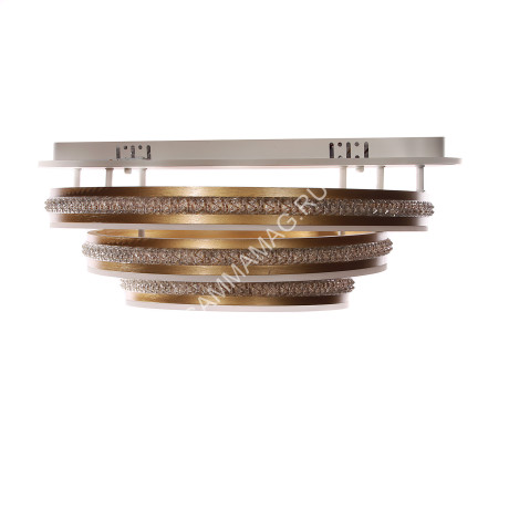 Люстра YH540/3 WT+GD LED 3000К-6500К (l=590,w=500, h=215) пульт S=25м2 VERNER LIGHTING *1