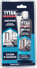 Герметик силиконовый санитарный прозрачный 85мл TYTAN 17649 *1/24