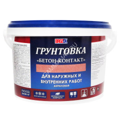 Грунтовка акриловая для внутренних и наружных работ БЕТОН-КОНТАКТ 6кг BROZEX *1/75