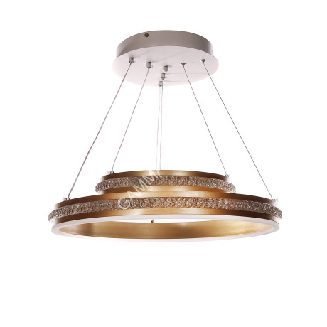 Люстра YH556/2 WT+ GD LED 3000К-6500К (h=700, d=500) пульт VERNER LIGHTING *1