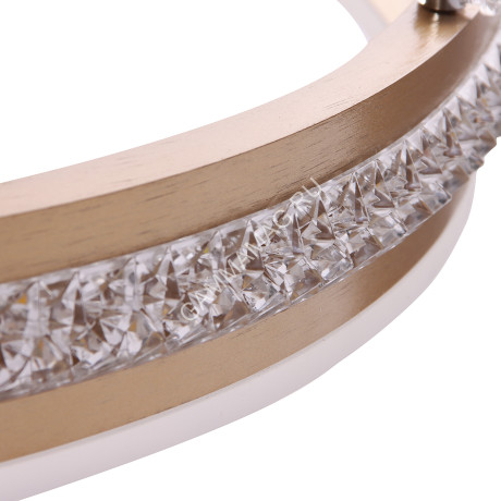 Люстра YH556/2 WT+ GD LED 3000К-6500К (h=700, d=500) пульт VERNER LIGHTING *1