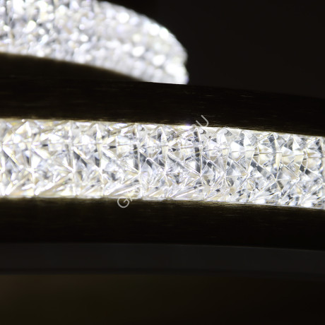 Люстра YH556/2 WT+ GD LED 3000К-6500К (h=700, d=500) пульт VERNER LIGHTING *1