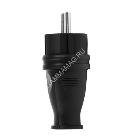 Вилка прямая КАУЧУК Smartbuy 2P+PE 16А 230В IP44 (SBE-16-P07-R) *1/200