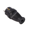 Вилка прямая КАУЧУК Smartbuy 2P+PE 16А 230В IP44 (SBE-16-P07-R) *1/200