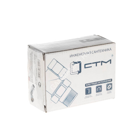 Уголок сан.тех 1*1/2" для п/с М/П (хром) СТМ CPLM0112 *1