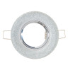 Светильник встраиваемый MR16 LD1650 GU5.3 Ecola Glass Стекло Серебр Хром SS1650EFF *10/50