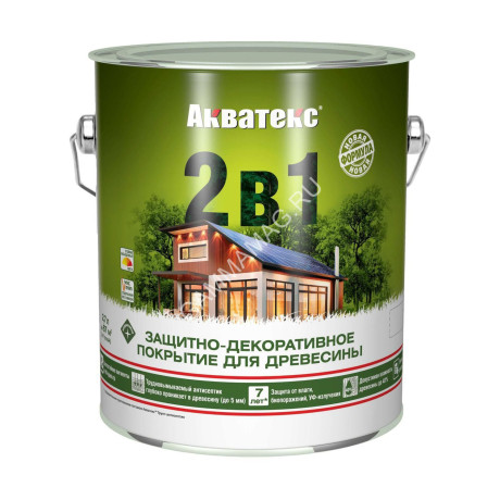 Защитно-декоративное покрытие для древесины алкидное махагон 2,7 л АКВАТЕКС *1/4/144
