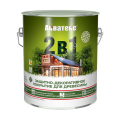 Защитно-декоративное покрытие для древесины алкидное махагон 2,7 л АКВАТЕКС *1/4/144