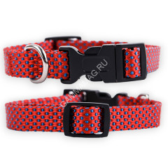 Ошейник (Аркон) Dog&amp;Vogue NEO нейлон шир. 20 мм, 33-50 см красный