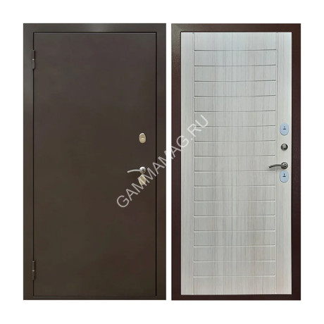 Дверь металлическая 10 см ТЕРМАЛЬ Комфорт2 сандал белый 860х2050 ПРАВАЯ ТЕРМОРАЗРЫВ *1