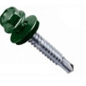 Саморезы кровельные BROZEX коробка 4,8*70 (50шт) RAL 6005 темно-зеленый *6