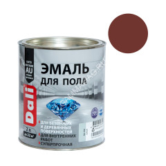 Эмаль алкидно-уретановая для пола красно-коричневая 2 л ДАЛИ (RAL3009) *1/3/192