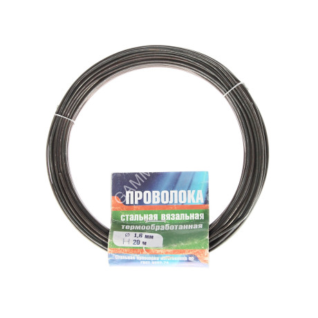 Проволока вязальная т/о, 1.6 мм х 20 м Арт.601 *6/36