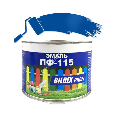 Эмаль ПФ-115 голубая 10 кг BILDEX *1/55