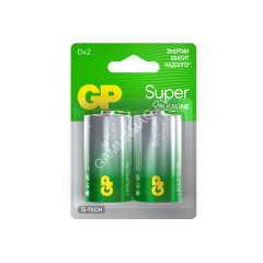 Элемент питания D (LR20) GP Super Alkaline (блистер 2шт) 13A-2CR2 *1/10/80