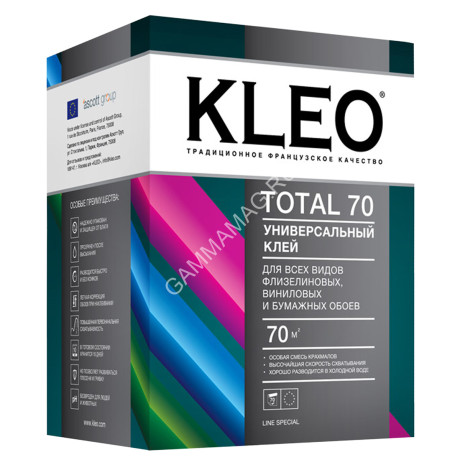 Клей для обоев универсальный 500г TOTAL 70 KLEO *1/12