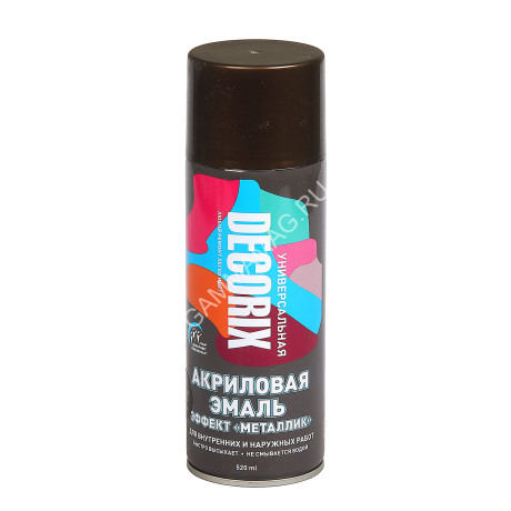 Эмаль-аэрозоль металлик античная бронза 520 мл DECORIX (A29) *1/12