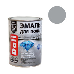 Эмаль алкидно-уретановая для пола серая 0,8 л ДАЛИ (RAL7040) *1/6/576