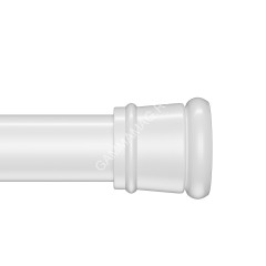 Карниз для ванной комнаты прямой БЕЛЫЙ 110-200 см SRW0120i14 IDDIS *1/24