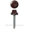 Саморезы кровельные BROZEX коробка 5,5*19 (100шт) RAL 3005 винно-красный *6