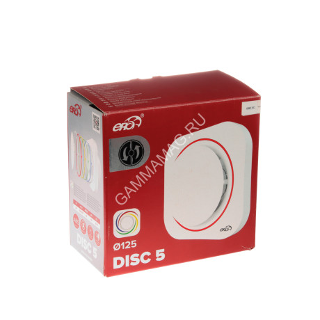 Вентилятор 125 DISC 5С ERA (_125мм, обратный клапан, 130 м3/ч 185*185мм) *1