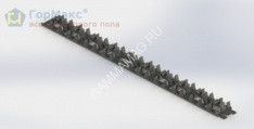 Шина фиксирующая для трубы теплого пола 0,5м*5см *1/100
