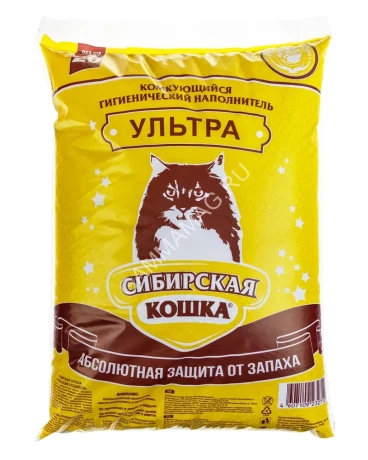 Наполнитель (Сибирская кошка) 20л Ультра условно-комкующийся для кошек