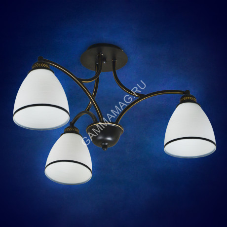 Люстра N3296/3 3*40W E27 (q-630 h-315) S=12м2 VERNER LIGHTING *1