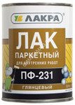Лак ПФ-231 паркетный глянцевый 0,8 кг Лакра *1/10/588