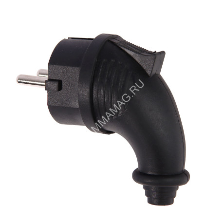 Вилка угловая КАУЧУК Smartbuy 2P+PE 16А 230В IP44 (SBE-16-P09-R) *1/200