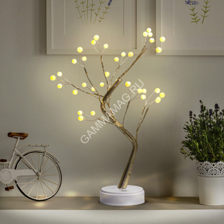 Фигура световая Жемчужное дерево 36LED 3*АА выс.45см ЕGNID-36W ЭРА Б0051949 *1/24