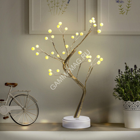 Фигура световая Жемчужное дерево 36LED 3*АА выс.45см ЕGNID-36W ЭРА Б0051949 *1/24
