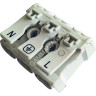 Клемма соединительная пружинная КСП3-L+N 16А с монтаж. ножками SBE-sc-3 *1/50