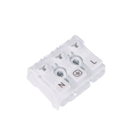 Клемма соединительная пружинная КСП3-L+N 16А с монтаж. ножками SBE-sc-3 *1/50