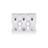 Клемма соединительная пружинная КСП3-L+N 16А с монтаж. ножками SBE-sc-3 *1/50