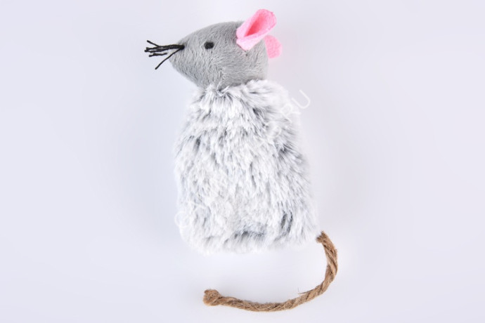 Игрушка (Nunbell) с кошачьей мятой Мышка с кошачьей мятой 10х6см для кошек